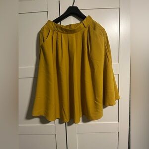 Yellow A-Line Skirt